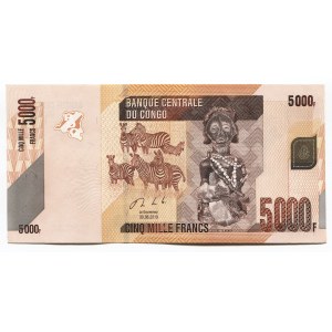 Congo 5000 Francs 2013 Error without Numbers