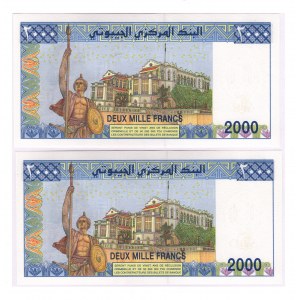 Djibouti 2000 Francs 2008 2 Pieces