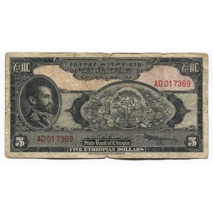Ethiopia 5 Dollars 1945