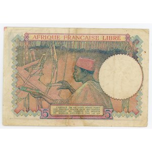 French Equatorial Africa 5 Francs 1941 (ND)