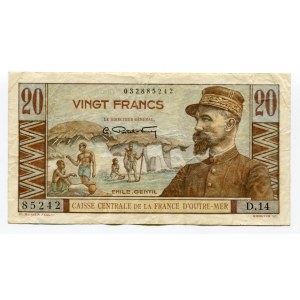 French Equatorial Africa 20 Francs 1947 (ND)