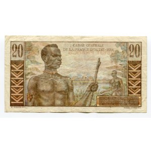 French Equatorial Africa 20 Francs 1947 (ND)