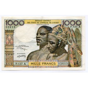 Ivory Coast 1000 Francs 1976 (ND)