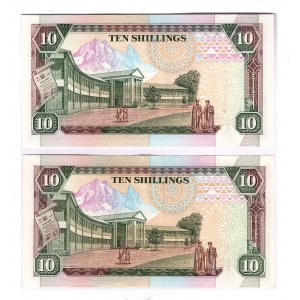 Kenya 10 Shillings 1994 2 Pieces