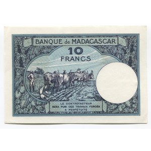 Madagascar 10 Francs 1937 - 1947 (ND)