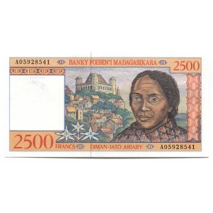 Madagascar 2500 Francs 1998