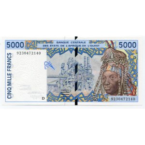 Mali 5000 Francs 1992