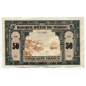 Morocco 50 Francs 1943