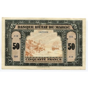 Morocco 50 Francs 1943