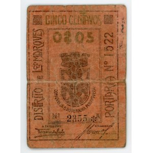Mozambique 5 Centavos 1910 - 1920 (ND)