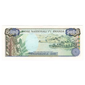 Rwanda 5000 Francs 1988
