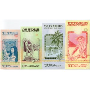 Seychelles 10 - 25 - 50 - 100 Rupees 1979 (ND)