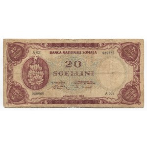 Somalia 20 Shillings 1962 Rare