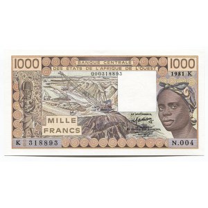 West African States Senegal 1000 Francs 1981