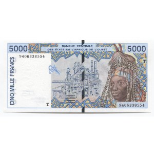 West African States 5000 Francs 1994 Togo