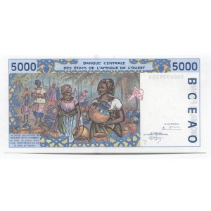 West African States 5000 Francs 1994 Togo