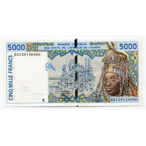 West African States Senegal 5000 Francs 2003