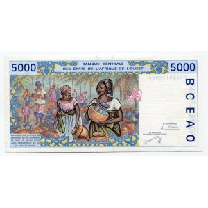 West African States Senegal 5000 Francs 2003