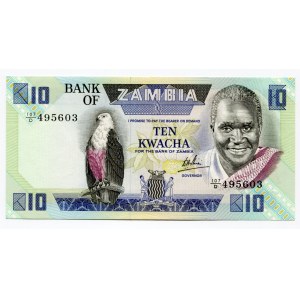 Zambia 10 Kwacha 1980 - 1988