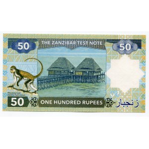 Zanzibar 50 Rupees 2018 Specimen Freddie Mercury Error Note