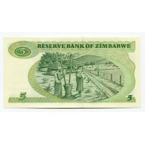 Zimbabwe 5 Dollars 1994