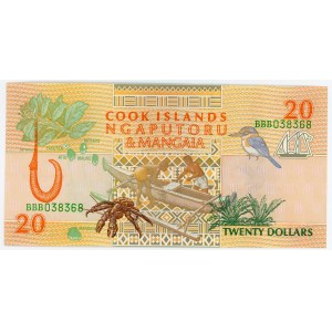 Cook Islands 20 Dollars 1992