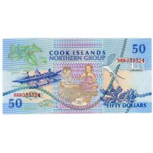 Cook Islands 50 Dollars 1992