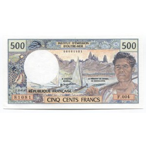 French Pacific Territories 500 Francs 1985