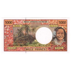 French Pacific Territories 1000 Francs 1992