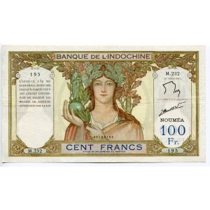 New Caledonia 100 Francs 1937