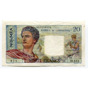 New Caledonia 20 Francs 1941 - 1945 (ND)