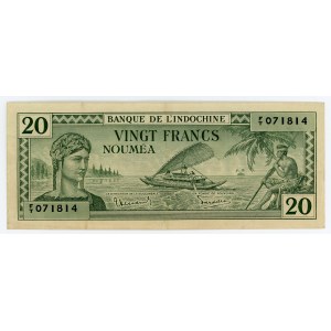 New Caledonia 20 Francs 1944 (ND)