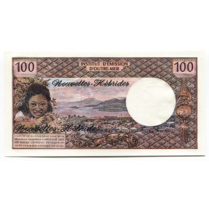 New Hebrides 100 Francs 1975 (ND)