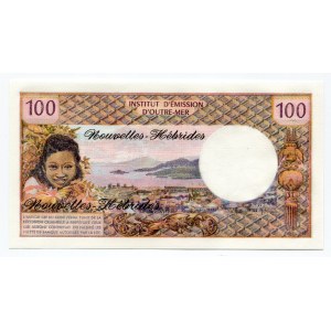 New Hebrides 100 Francs 1977