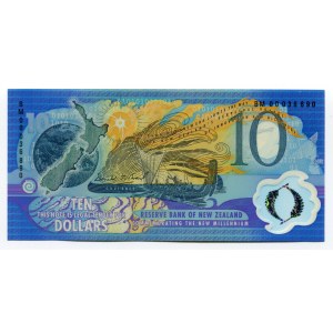 New Zealand 10 Dollars 2000