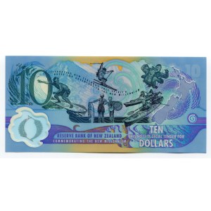New Zealand 10 Dollars 2000