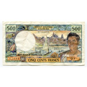 Tahiti 500 Francs 1977 (ND)