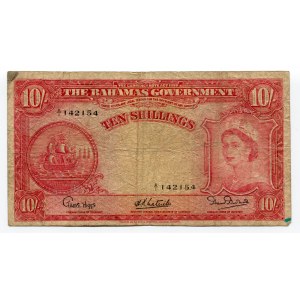 Bahamas 10 Shillings 1953