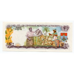 Bahamas 1/2 Dollar 1968 (ND)