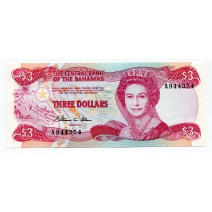 Bahamas 3 Dollars 1974 (ND)