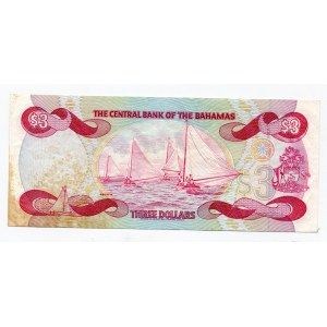Bahamas 3 Dollars 1974