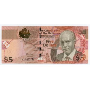 Bahamas 5 Dollars 2007