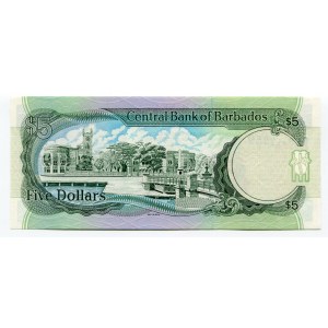 Barbados 5 Dollars 1996