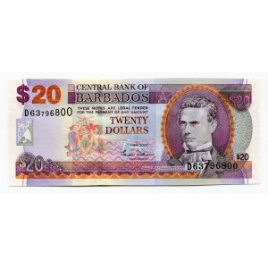 Barbados 20 Dollars 2000