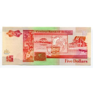 Belize 5 Dollars 1996