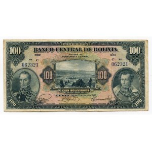 Bolivia 100 Bolivanos 1928 (ND)