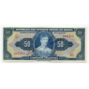 Brazil 50 Cruzeiros 1943