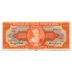 Brazil 1000 Cruzeiros 1960