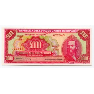 Brazil 5000 Cruzeiros 1964