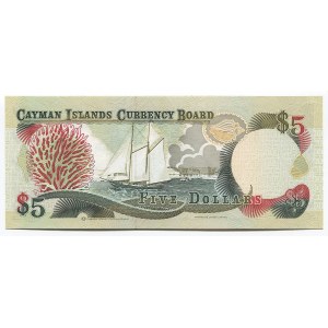 Cayman Islands 5 Dollars 1996